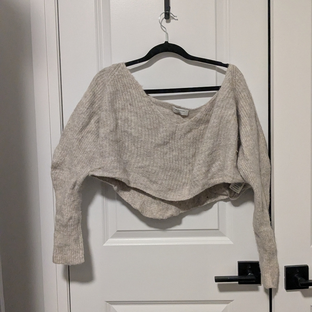 Babaton Cream Knit Top